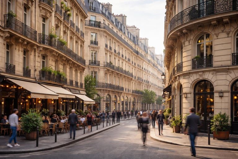 rue-parisienne-batiments-haussmanniens-matin