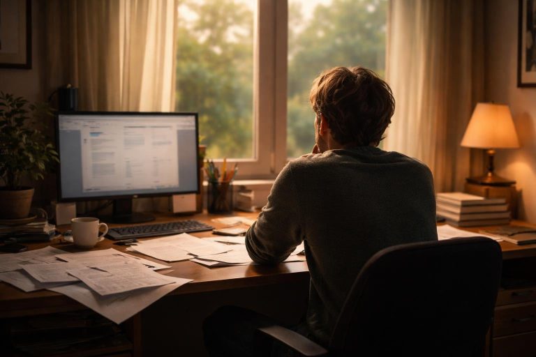 personne-dos-bureau-fenetre-pensive