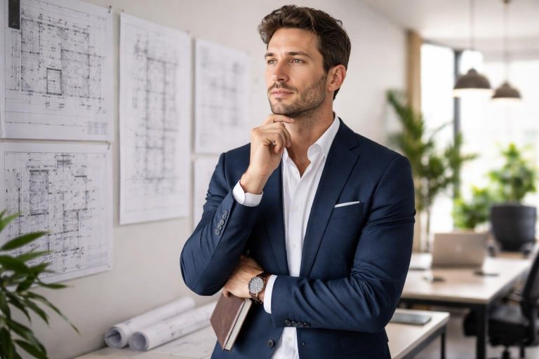 professionnel-bureau-moderne-plans-schema
