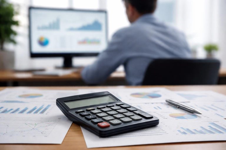 calculatrice-table-diagrammes-personne-ordinateur