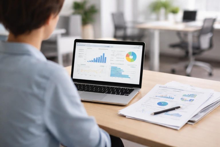ordinateur-documents-personne-dos-bureau