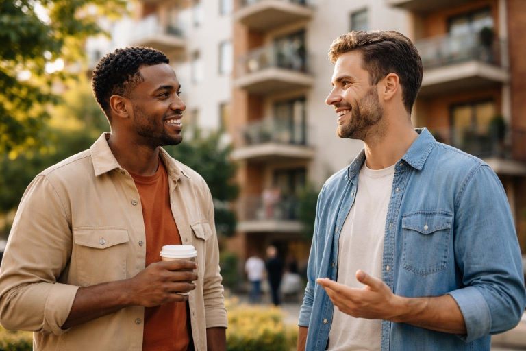 personnes-discutant-immeuble-quartier-convivial